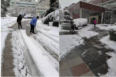 連心物業人  雪寒人心暖