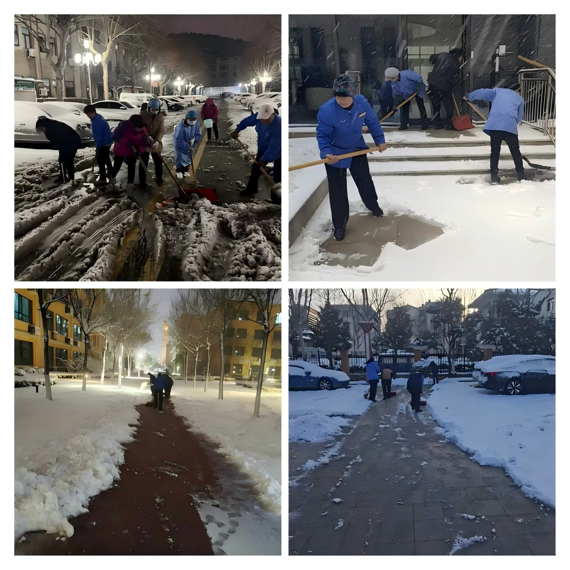 連心物業聞雪而動，全力保障出行安全
